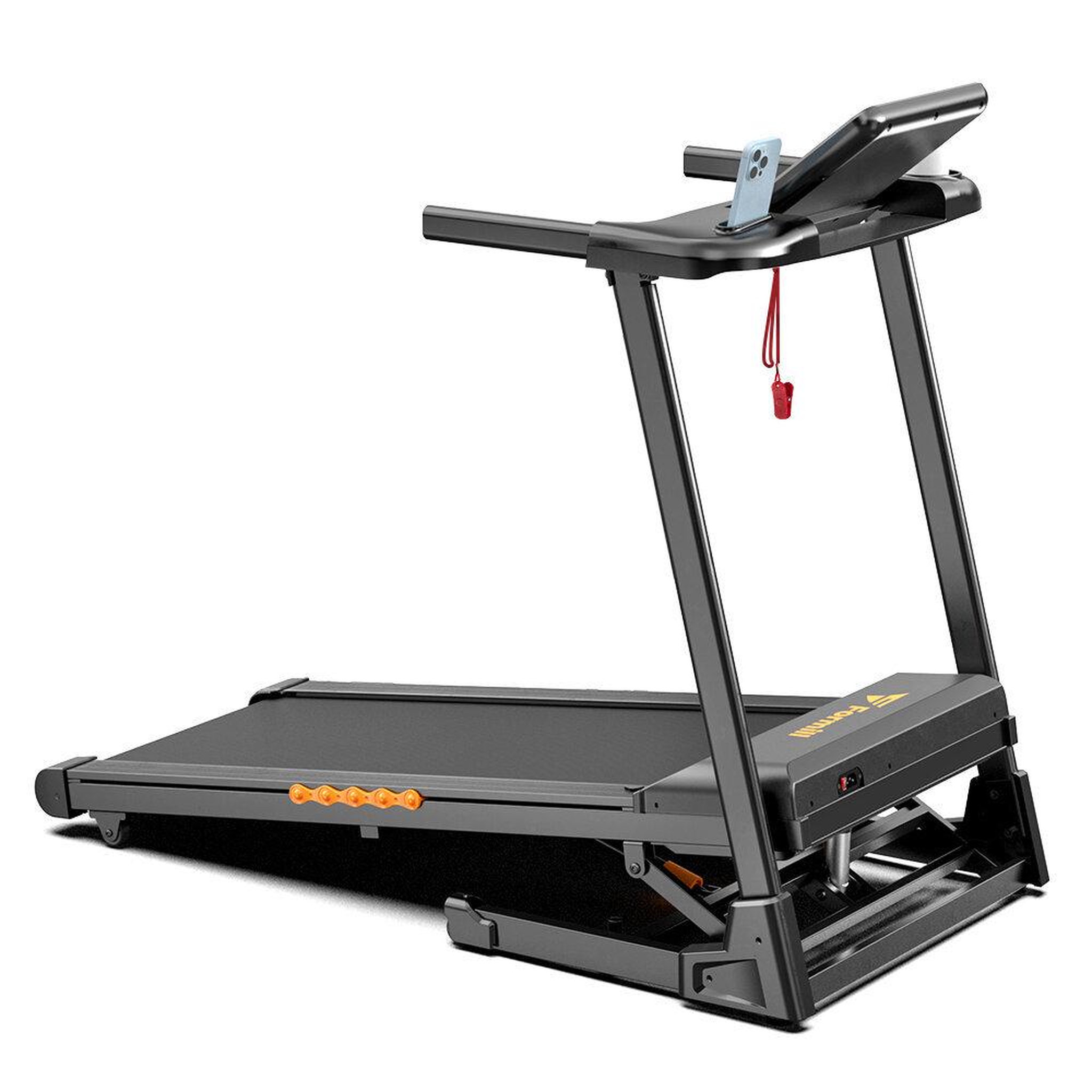 Voir la diapositive 2 : FORMILL Tapis de course électrique formill ft61, vitesse de 1 à 13,5 km/h, puissance de 3 cv, capacité de 135 kg, pliable