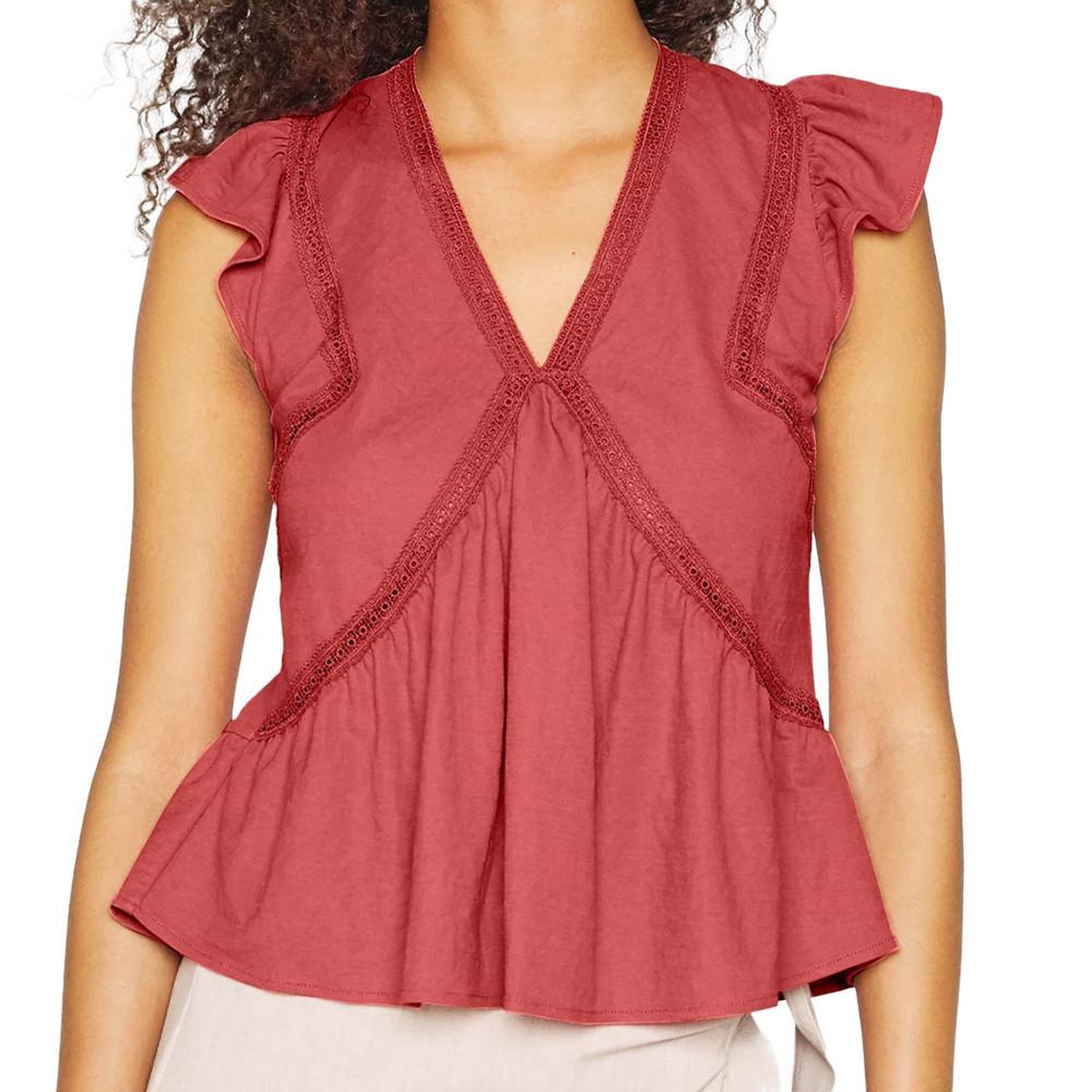 Voir la diapositive 1 : MORGAN Top Rose foncé Femme Morgan Dera