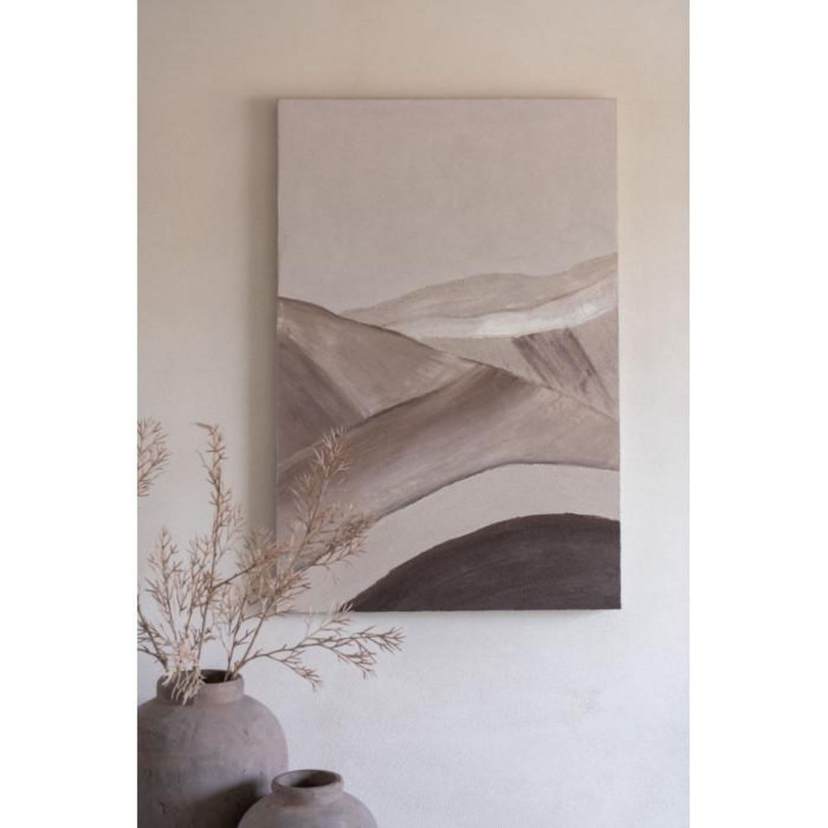 Paris Prix Toile Peinture Déco  Dune  82x122cm Multicolore