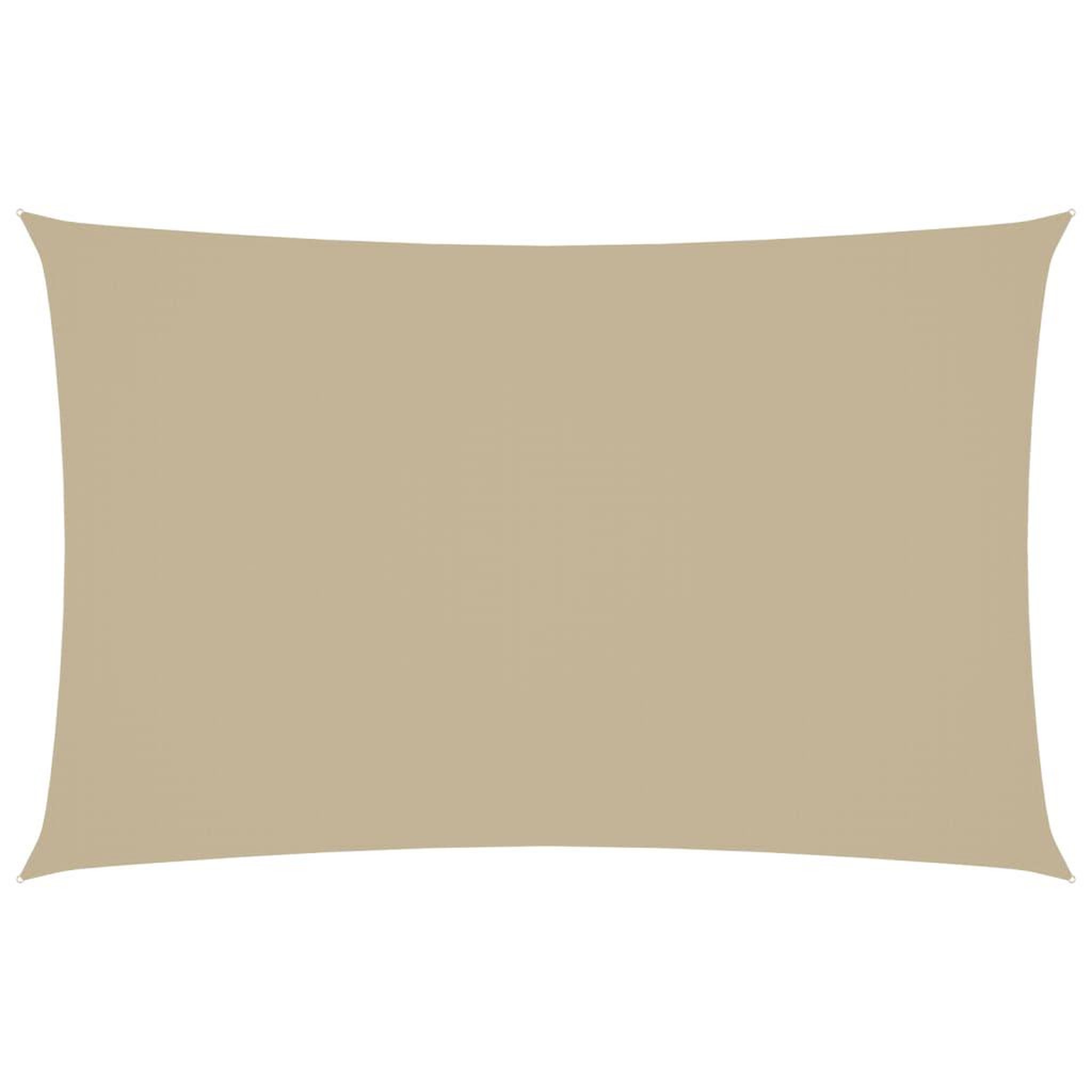 Voir la diapositive 2 : VIDAXL Voile de parasol tissu oxford rectangulaire 2x5 m beige