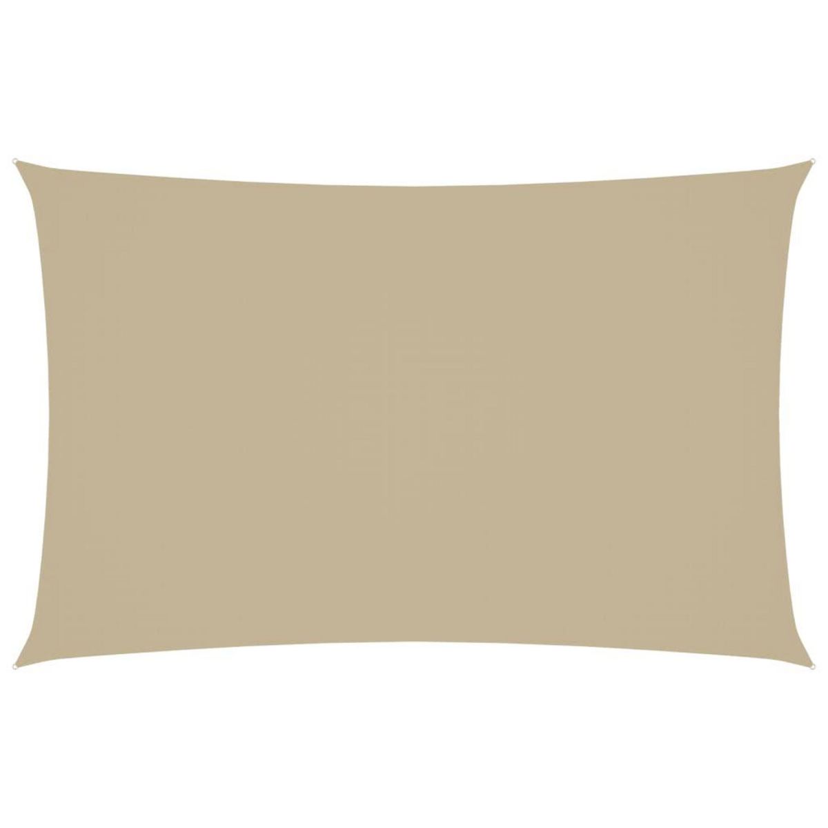 VIDAXL Voile de parasol tissu oxford rectangulaire 2x5 m beige