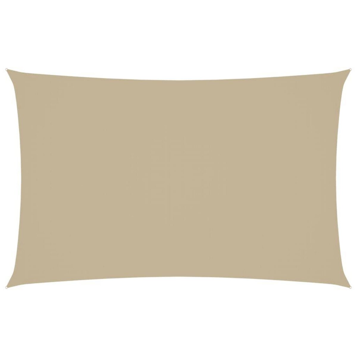 VIDAXL Voile de parasol tissu oxford rectangulaire 2x5 m beige