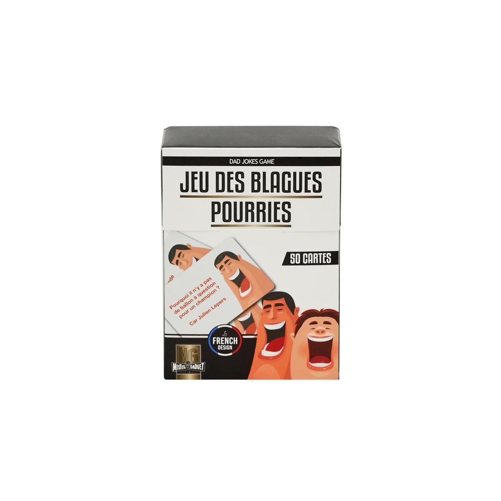 Voir la diapositive 4 : MISTER GADGET Jeu des blagues pourries  50 cartes  9cm rouge