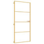 Voir la diapositive 2 : VIDAXL Porte interieure mince dore 93x201,5 cm verre trempe aluminium