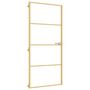 Voir la diapositive 2 : VIDAXL Porte interieure mince dore 93x201,5 cm verre trempe aluminium