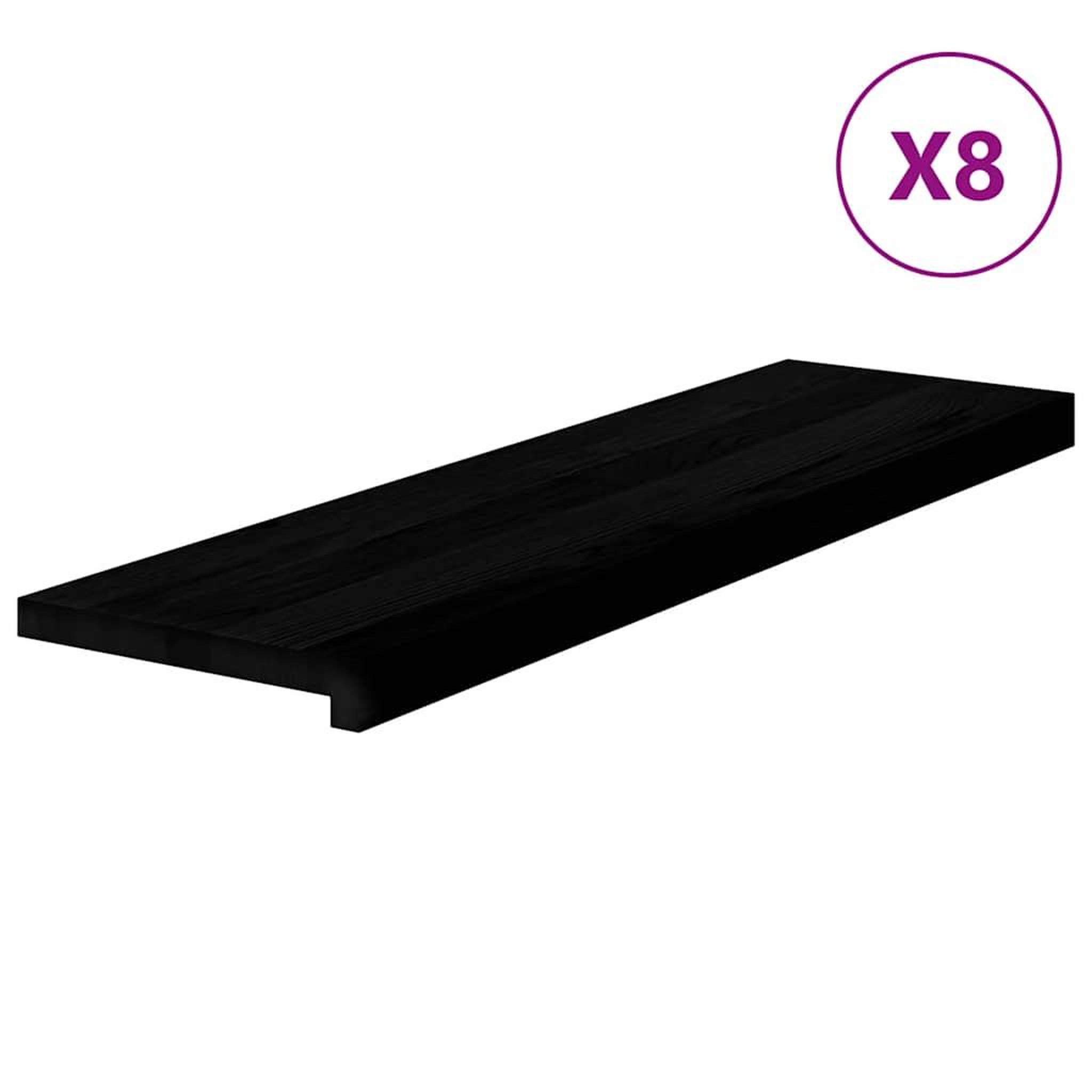 Voir la diapositive 2 : VIDAXL Marches d'escalier 8 pcs marron fonce 90x30x2 cm chene massif