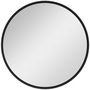 Voir la diapositive 1 : HOMCOM Miroir rond mural diamètre de 61 cm cadre en aluminium style minimaliste décoration noir