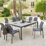 Voir la diapositive 2 : HESPERIDE Table de jardin extensible Evasion en aluminium