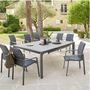 Voir la diapositive 2 : HESPERIDE Table de jardin extensible Evasion en aluminium