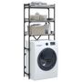 Voir la diapositive 5 : VIDAXL Etagere de lave-linge sonoma gris 67x25x163 cm bois ingenierie