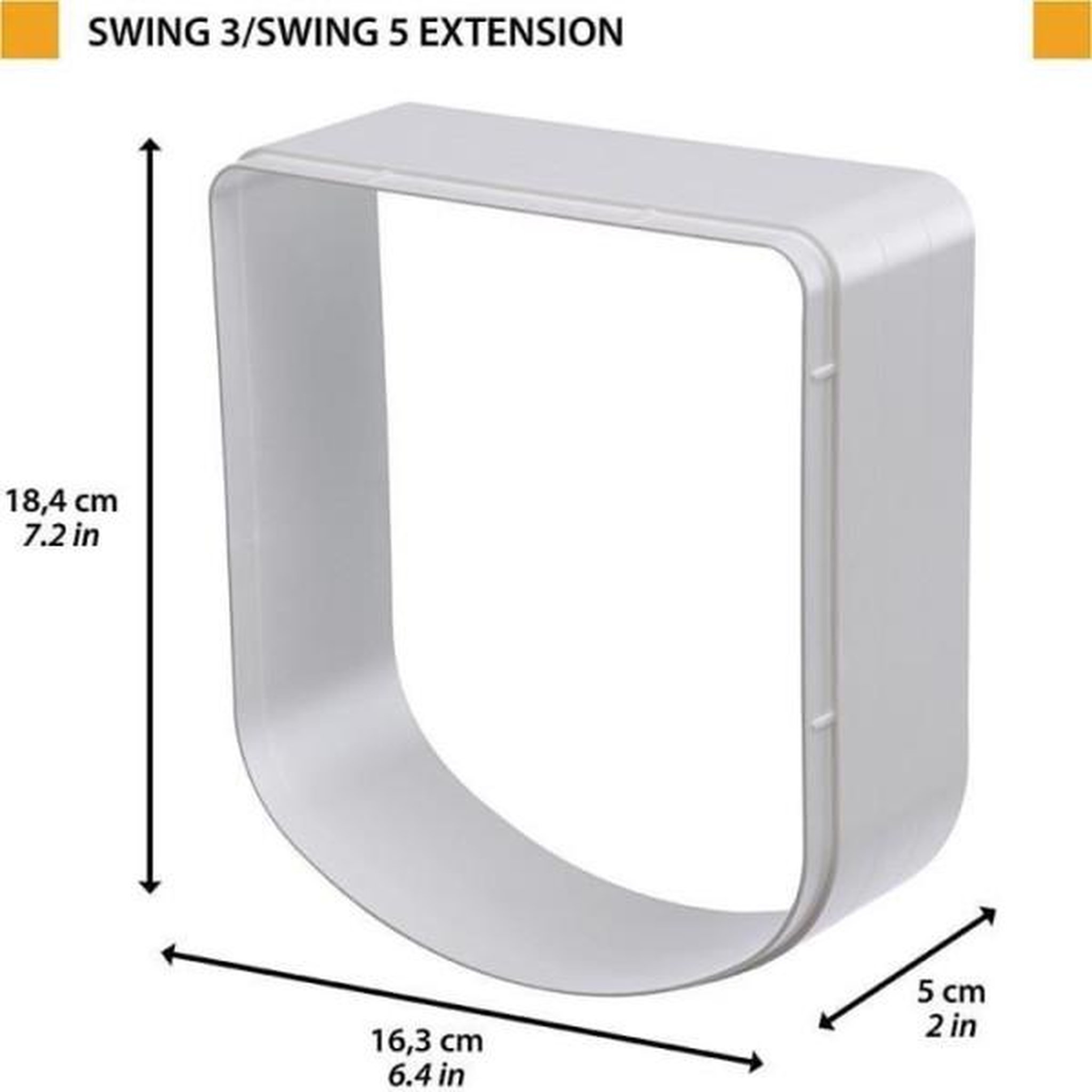 Voir la diapositive 6 : Ferplast Tunnel d'extension - FERPLAST - Pour chatieres Swing 3/5 - Gris
