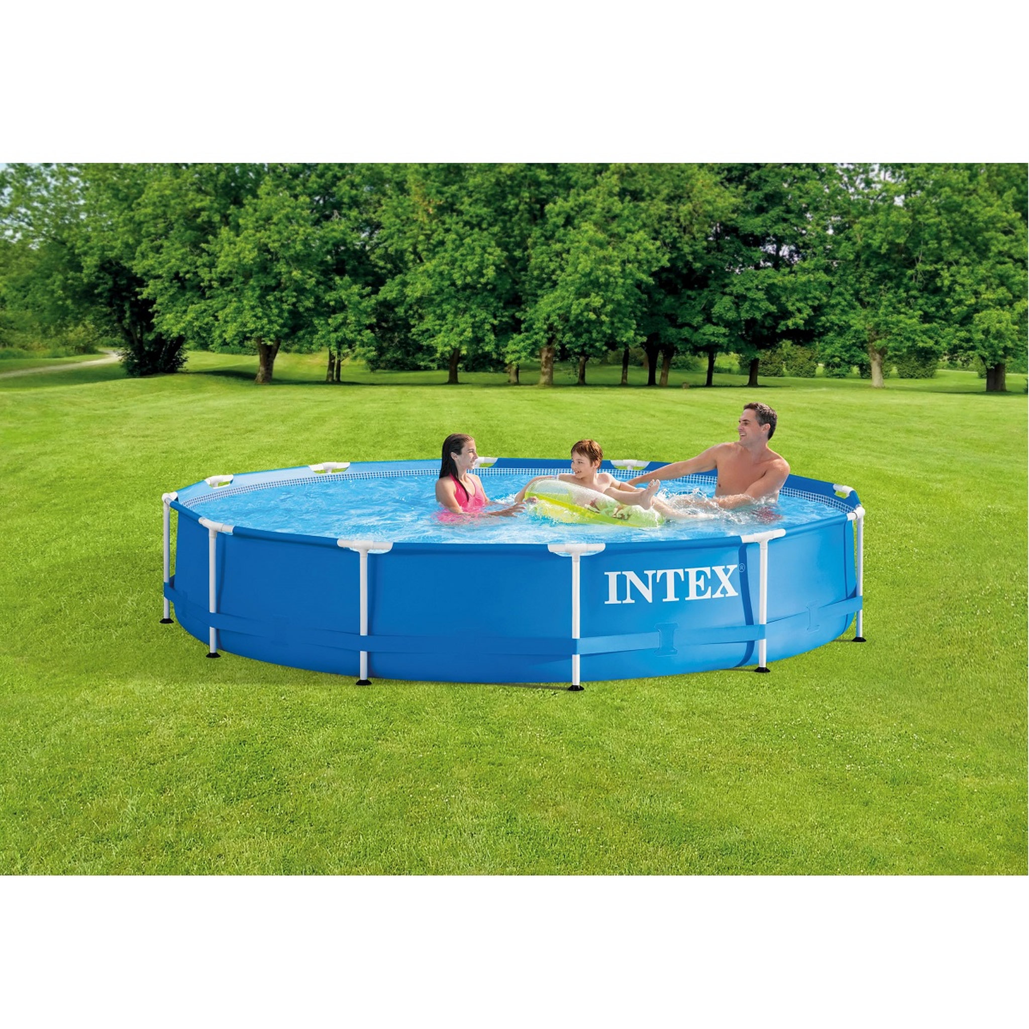 INTEX Piscine tubulaire ronde - Avec pompe - 366x76cm