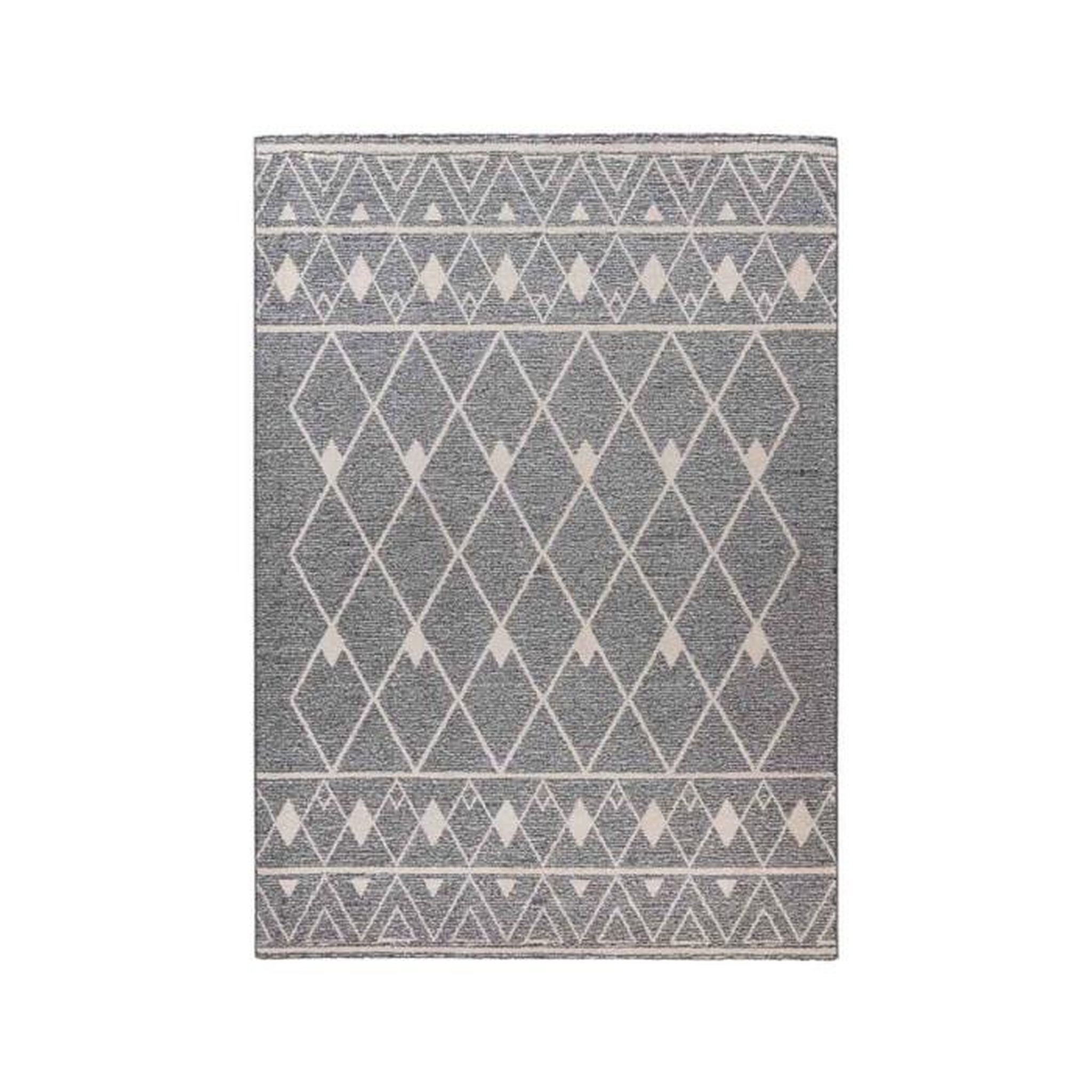 Paris Prix Tapis Tissé Géométrique  Rhombus  Gris & Beige. Coloris disponibles : Gris