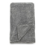 Paris Prix Plaid Chenille  Ally  130x170cm Gris Foncé