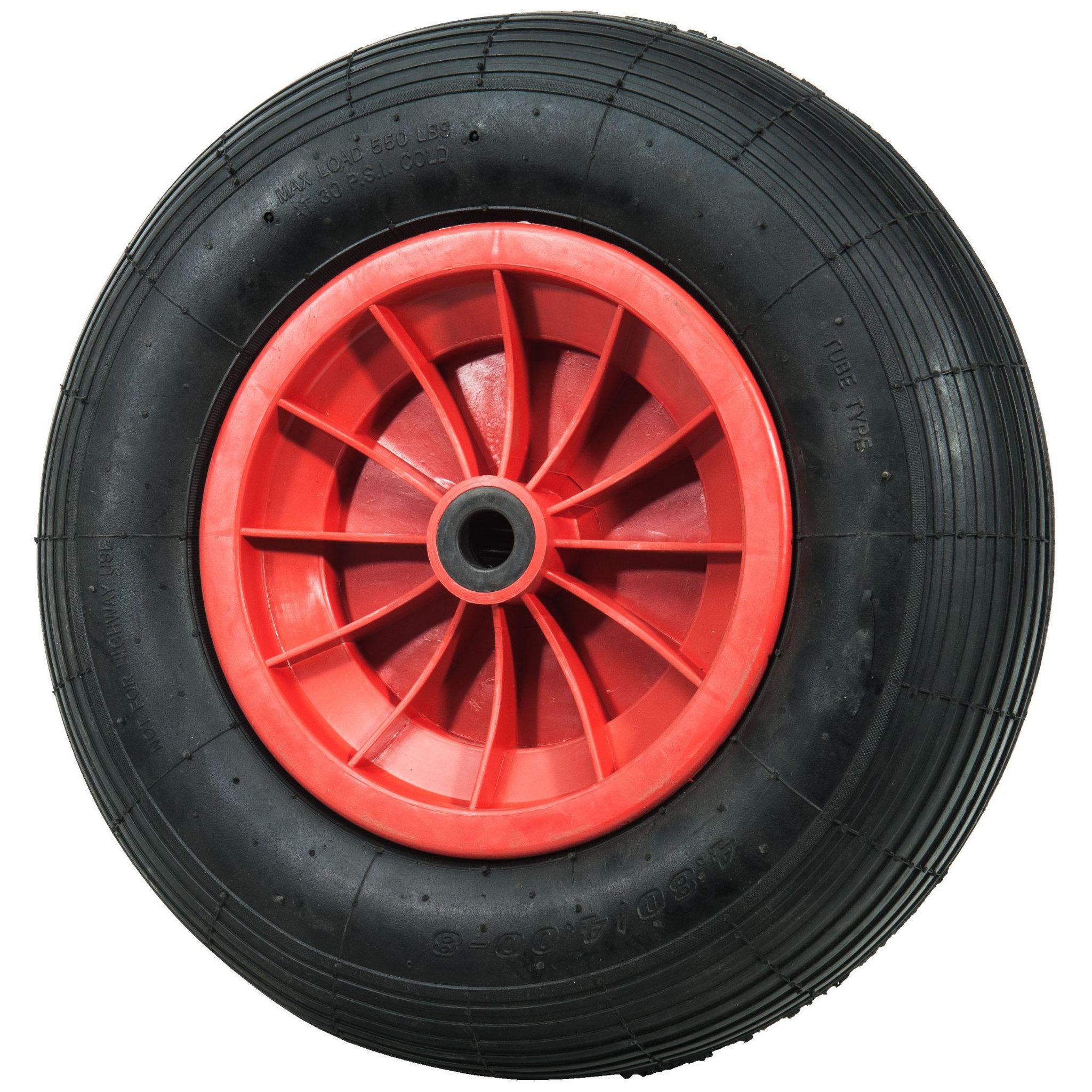Voir la diapositive 2 : WERKAPRO Roue gonflable 15''  385x95  alésage 20mm werka pro