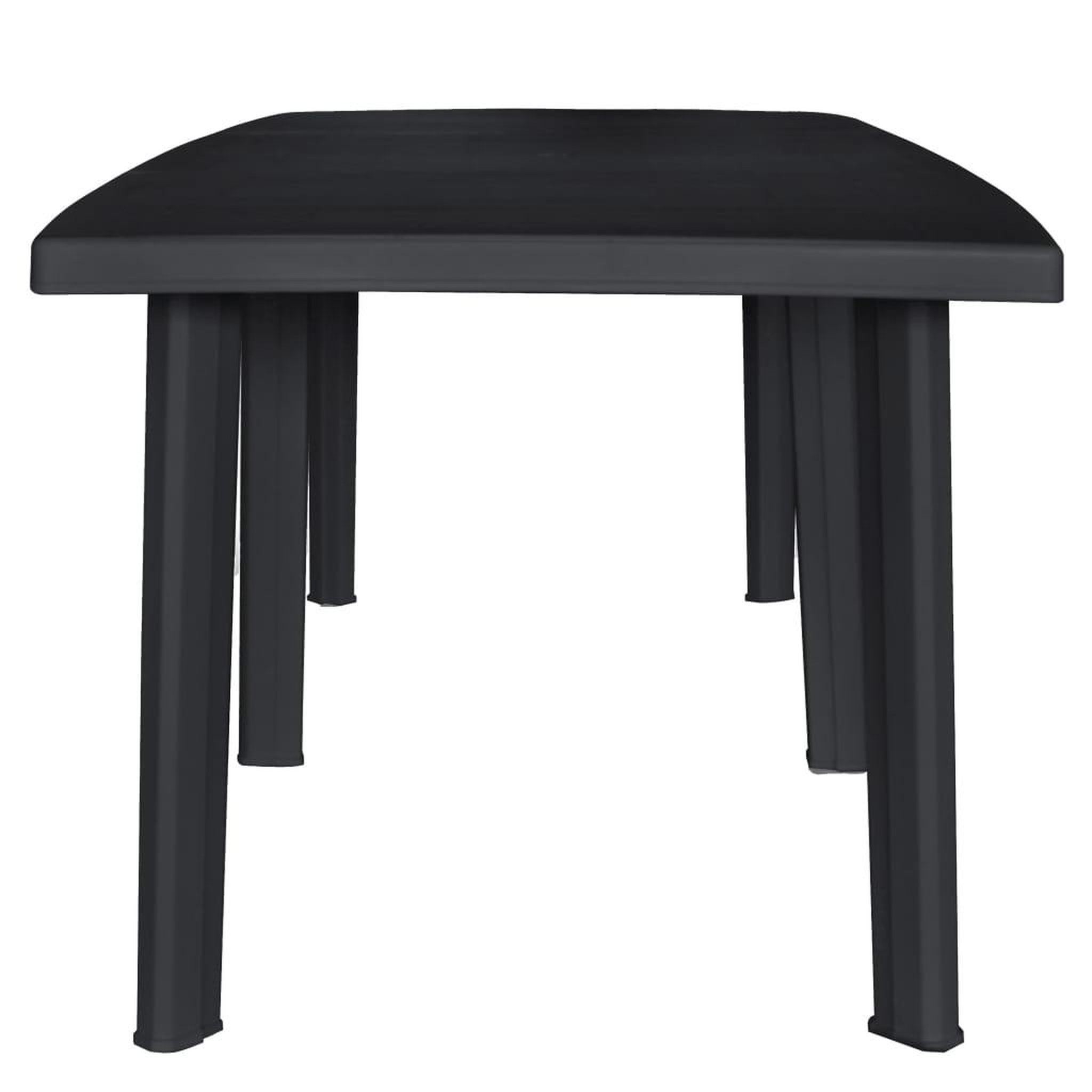 Voir la diapositive 2 : VIDAXL Table de jardin anthracite 216x90x72 cm plastique