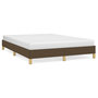 Voir la diapositive 2 : VIDAXL Cadre de lit sans matelas marron fonce 160x200 cm tissu