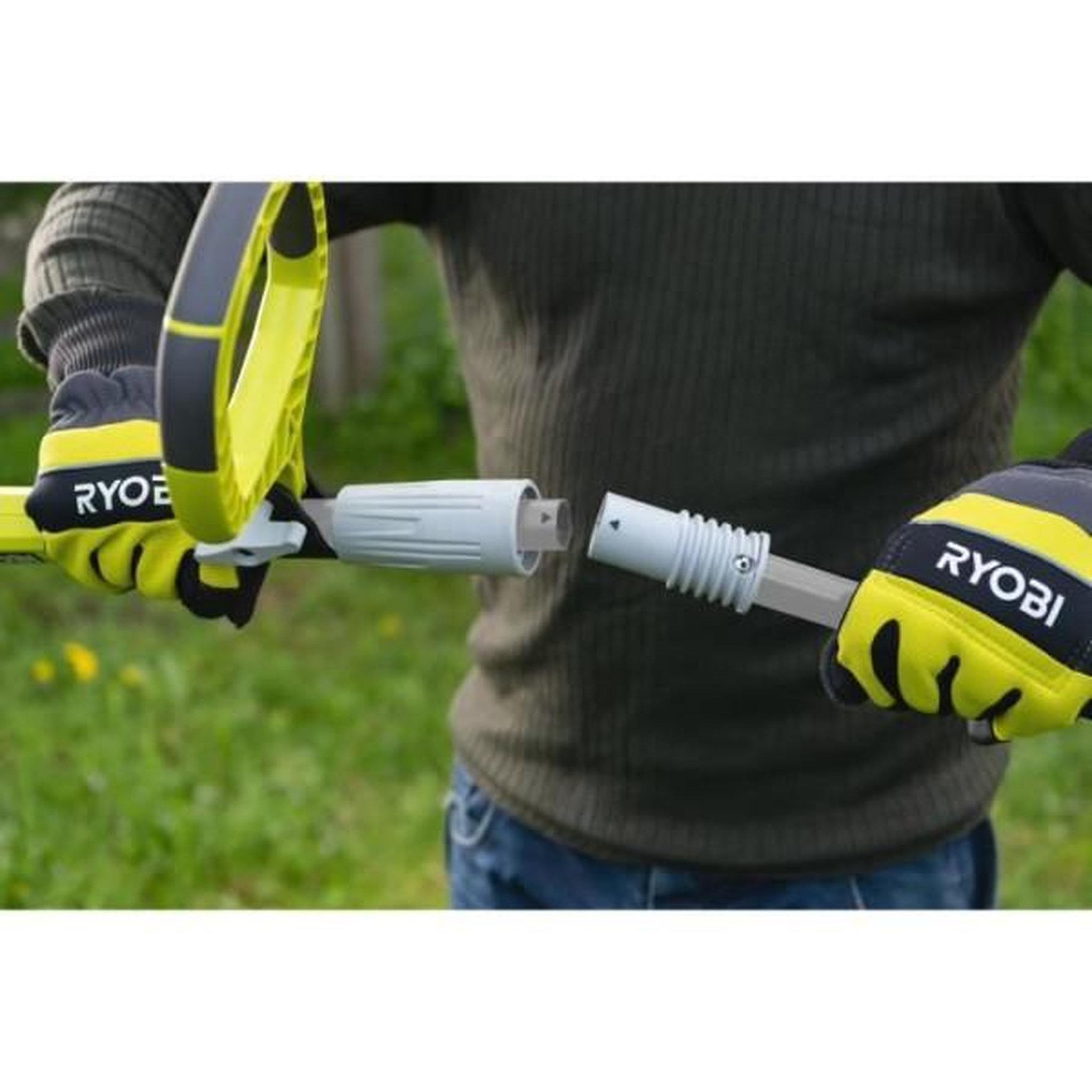 Voir la diapositive 3 : Ryobi RYOBI - Élagueur sur perche 36V MAXPOWER - guide 25 cm - tube télescopique (2,4 - 2,9 m) - sans batterie ni chargeur - RY36PP2