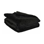 Toison d'or TOISON D'OR - Plaid - NEGOC-010640 - Microflanelle - 130x170cm - Noir