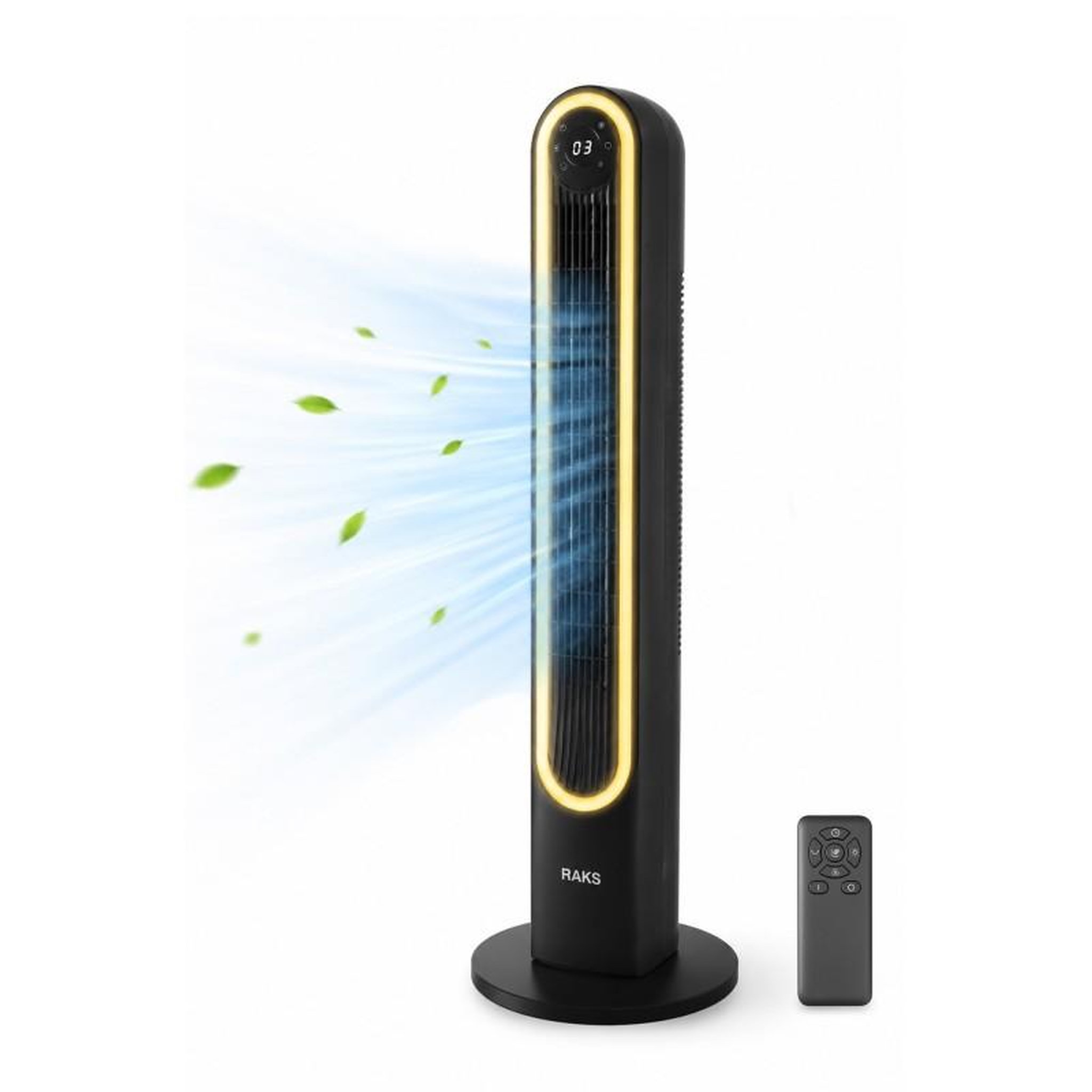 Ventilateur colonne - 60 w - 4 vitesses - oscillation 150