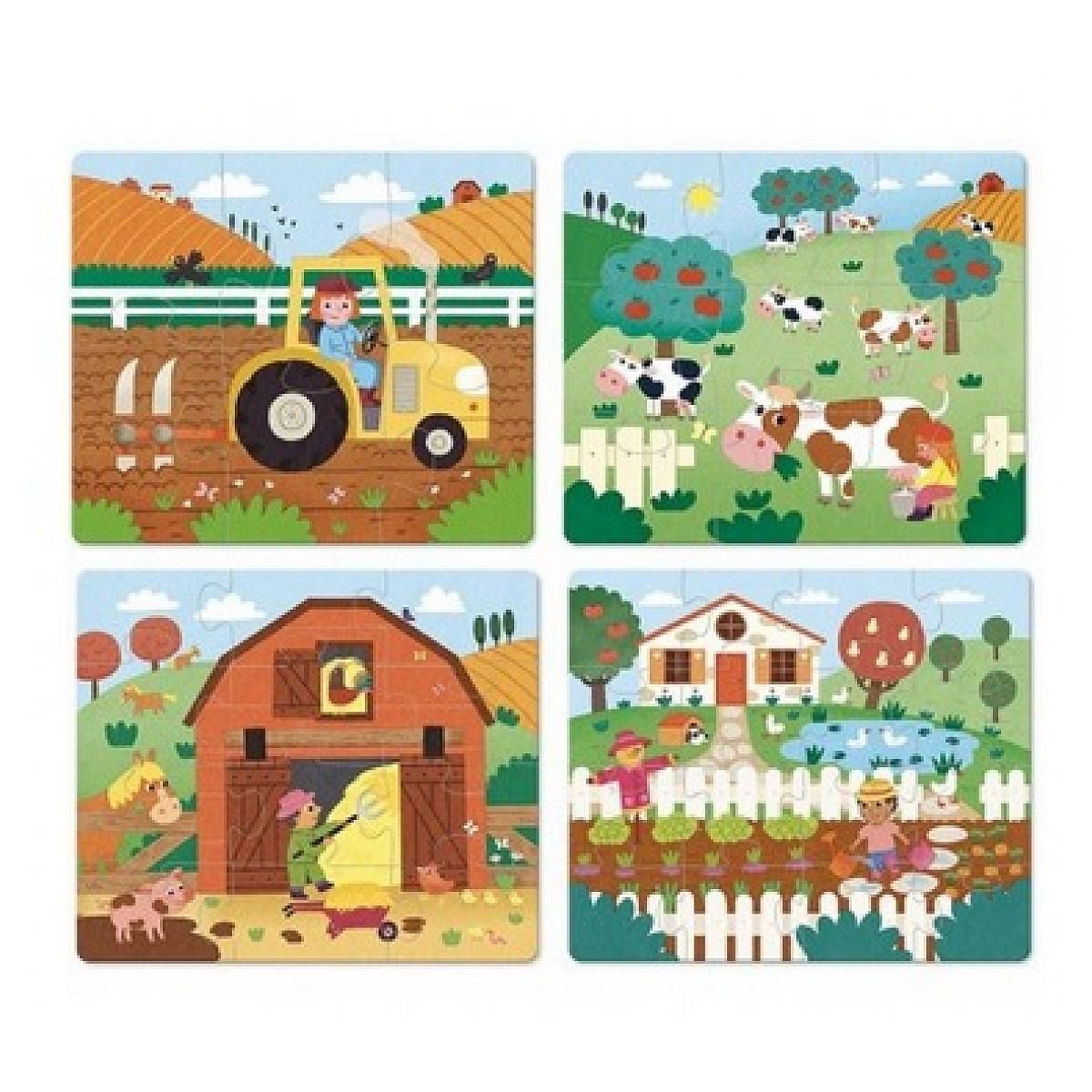 Vilac 4 puzzles evolutifs ferme