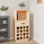 Voir la diapositive 1 : VIDAXL Armoire a vin 45x34x100 cm Bois de pin massif