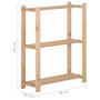 Voir la diapositive 6 : VIDAXL Etagere de stockage 3 niveaux 60x28,5x90 cm Bois de pin massif