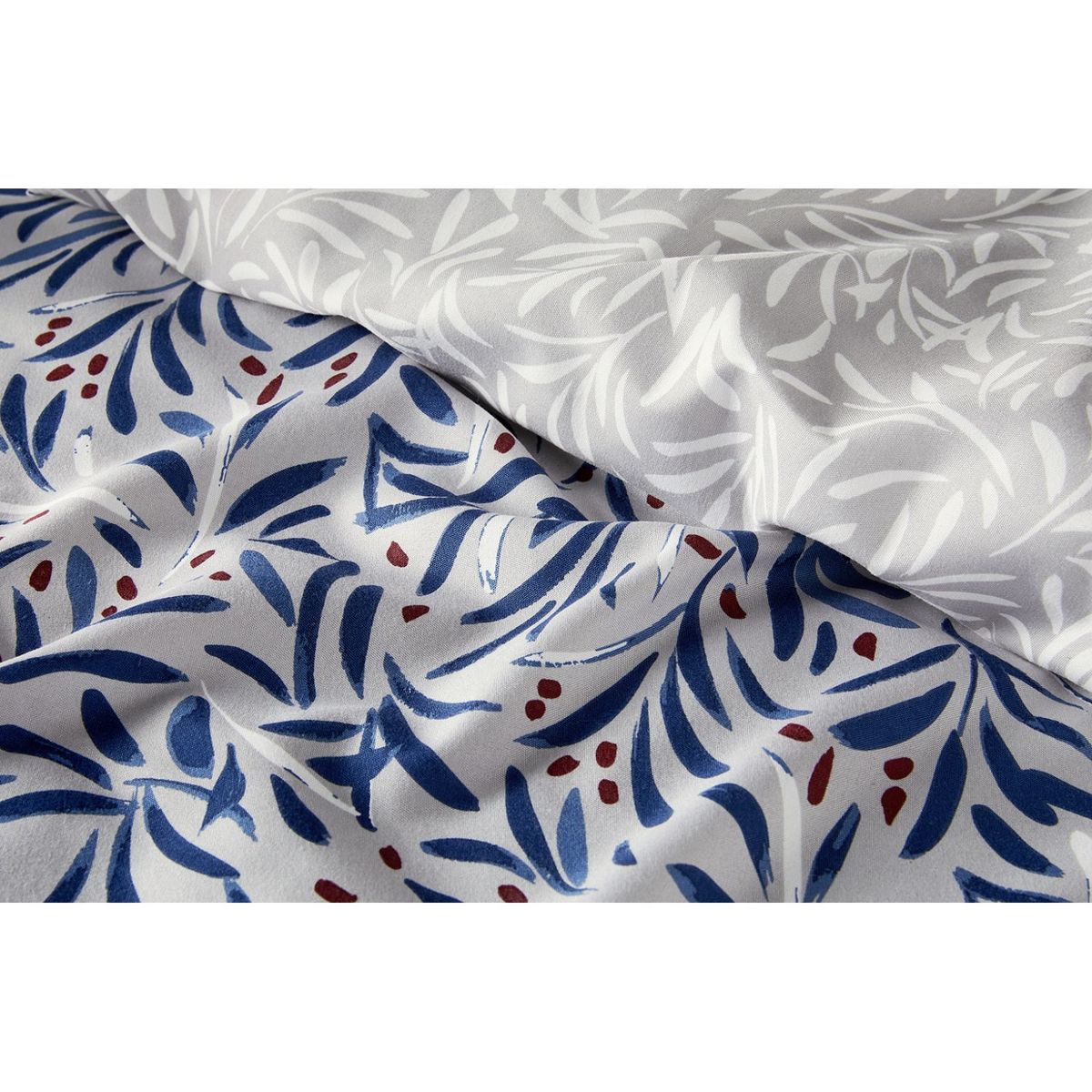 ACTUEL Parure housse de couette en microfibre motif floral VIOLETTE