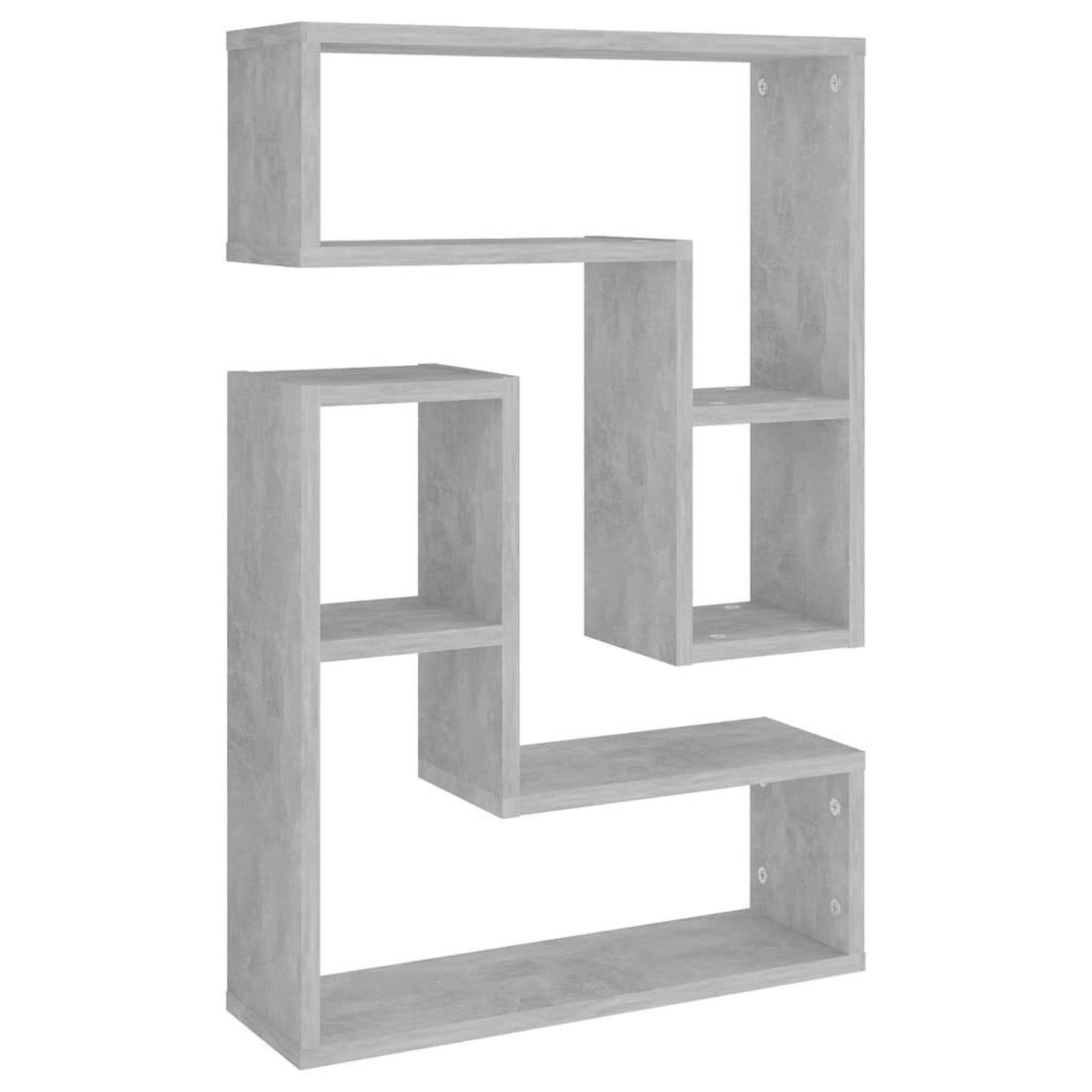 Voir la diapositive 2 : VIDAXL Etageres murales 2 pcs gris beton 50x15x50 cm bois d'ingenierie