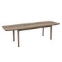 Voir la diapositive 3 : Atmosphera Kids Table à manger extensible Banila en bois pour 6 à 10 personnes - Marron