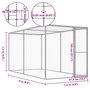 Voir la diapositive 5 : VIDAXL Cage pour chat 3x1,5x1,5 m Acier galvanise