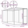 Voir la diapositive 5 : VIDAXL Cage pour chat 3x1,5x1,5 m Acier galvanise