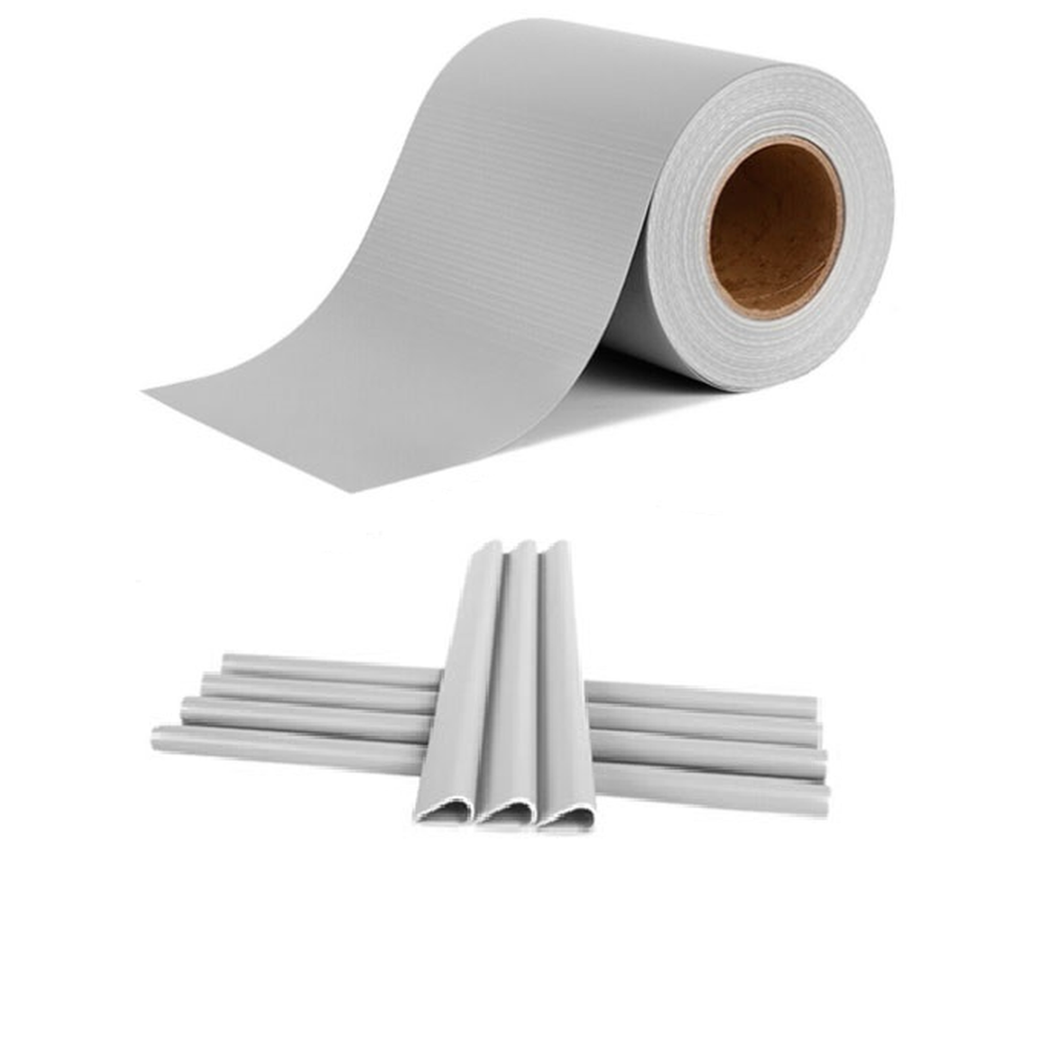 Voir la diapositive 2 : TOILINUX Brise vue occultant clôture en pvc 450 g/m² - 70 m x 19 cm - 70 clips de montage