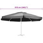 Voir la diapositive 4 : VIDAXL Tissu de remplacement pour parasol d'exterieur Anthracite 610cm