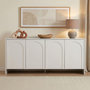 Voir la diapositive 3 : Habitat et Jardin Buffet en bois  Arlen  - 180 x 45 x 80 cm - Blanc