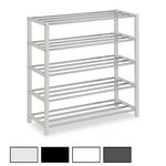 IDIMEX Etagère à chaussures DUBLIN, 5 niveaux. Coloris disponibles : Gris, Beige, Blanc, Noir