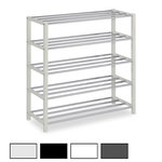 IDIMEX Etagère à chaussures DUBLIN, 5 niveaux. Coloris disponibles : Gris, Noir, Blanc