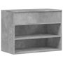 Voir la diapositive 2 : VIDAXL Banc a chaussures Gris beton 60x30x45 cm Bois d'ingenierie