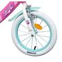 Voir la diapositive 4 : Nickelodeon Vélo enfant - Modèle 16'' Pat Patrouille à l'effigie de Stella + Casque pour enfant de 105/120 cm avec stabilisateurs - Panier avant - Porte poupée arrière - 2 freins