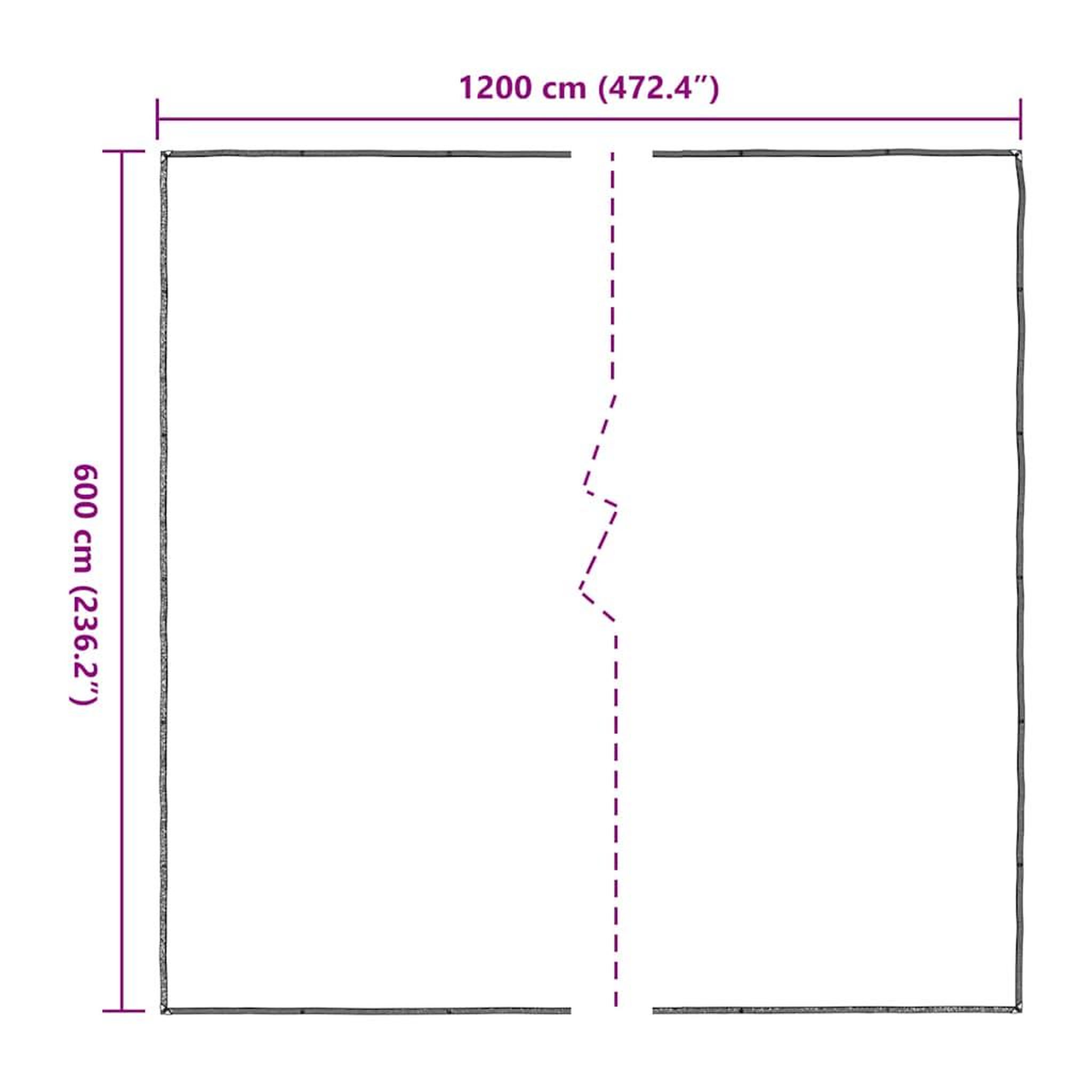 Voir la diapositive 6 : VIDAXL Bache transparente avec œillets 6x12 m polyethylene