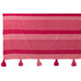 Voir la diapositive 2 : Paris Prix Plaid Rayé à Pompons  Polly  130x180cm Rose