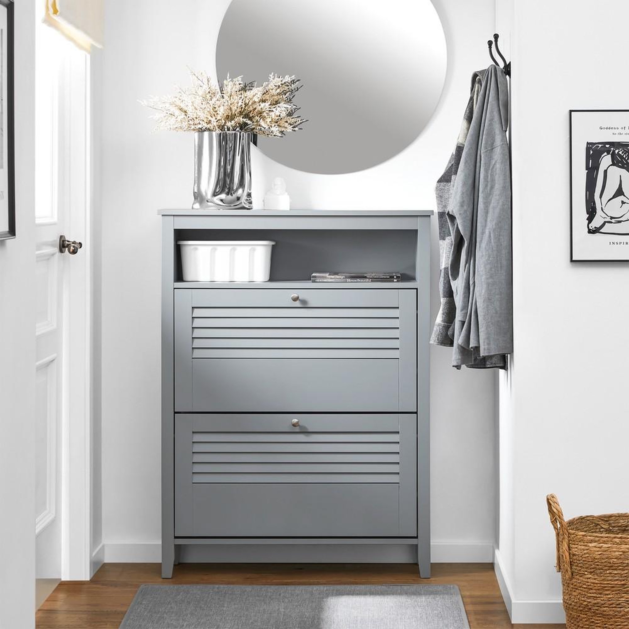Voir la diapositive 2 : SOBUY SoBuy - Meuble À Chaussures 2 portes - Moderne - FSR152