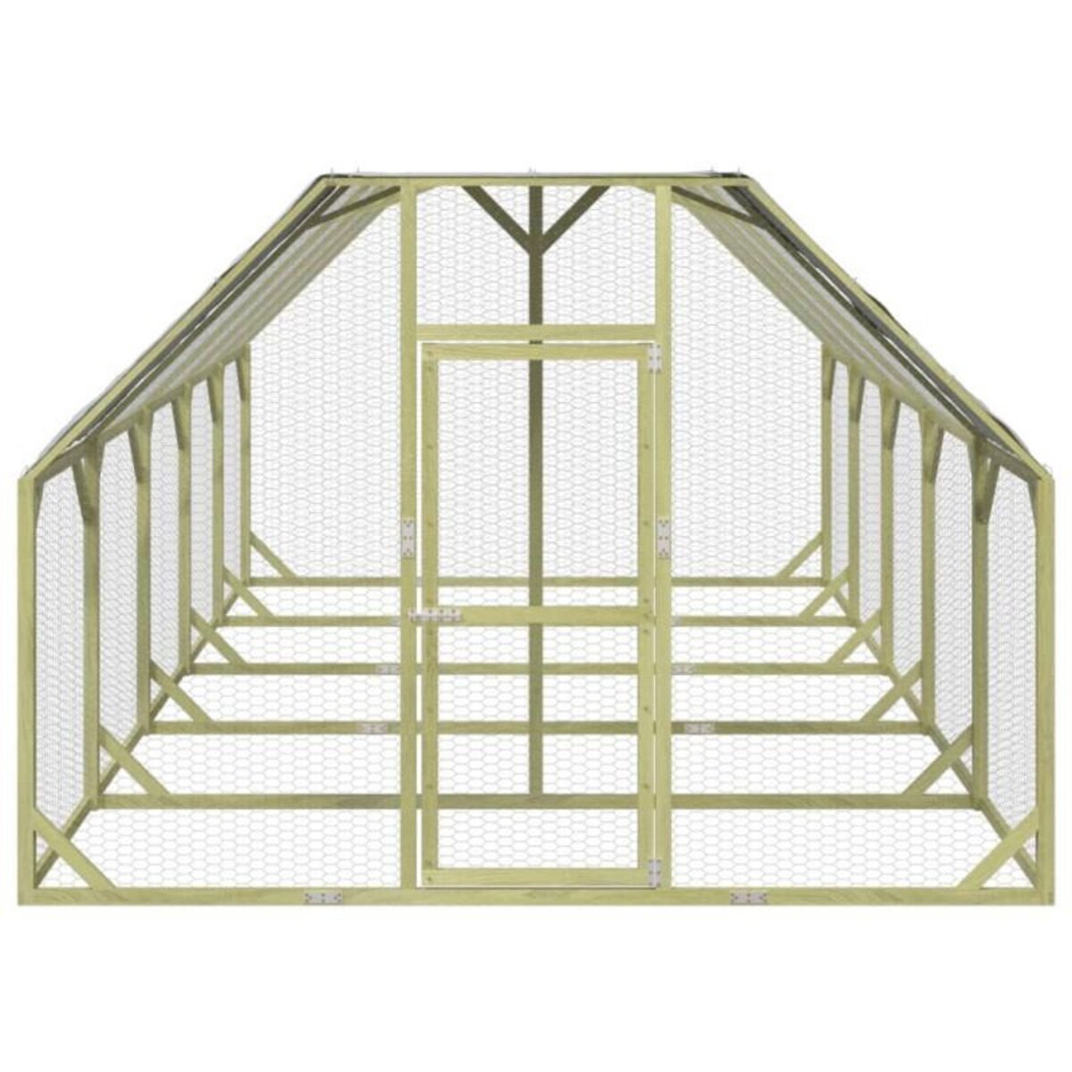 VIDAXL Poulailler 268x500x190 cm Bois de pin massif imprégné