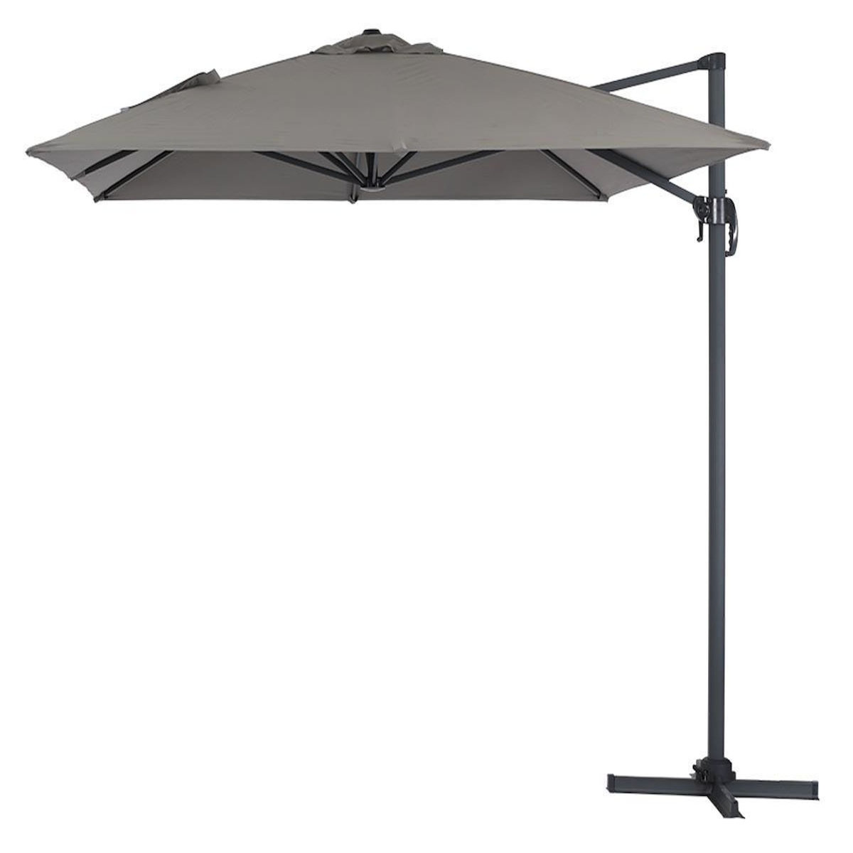 Habitat et Jardin Parasol déporté  Sun 4  - 3 x 4 m - Gris