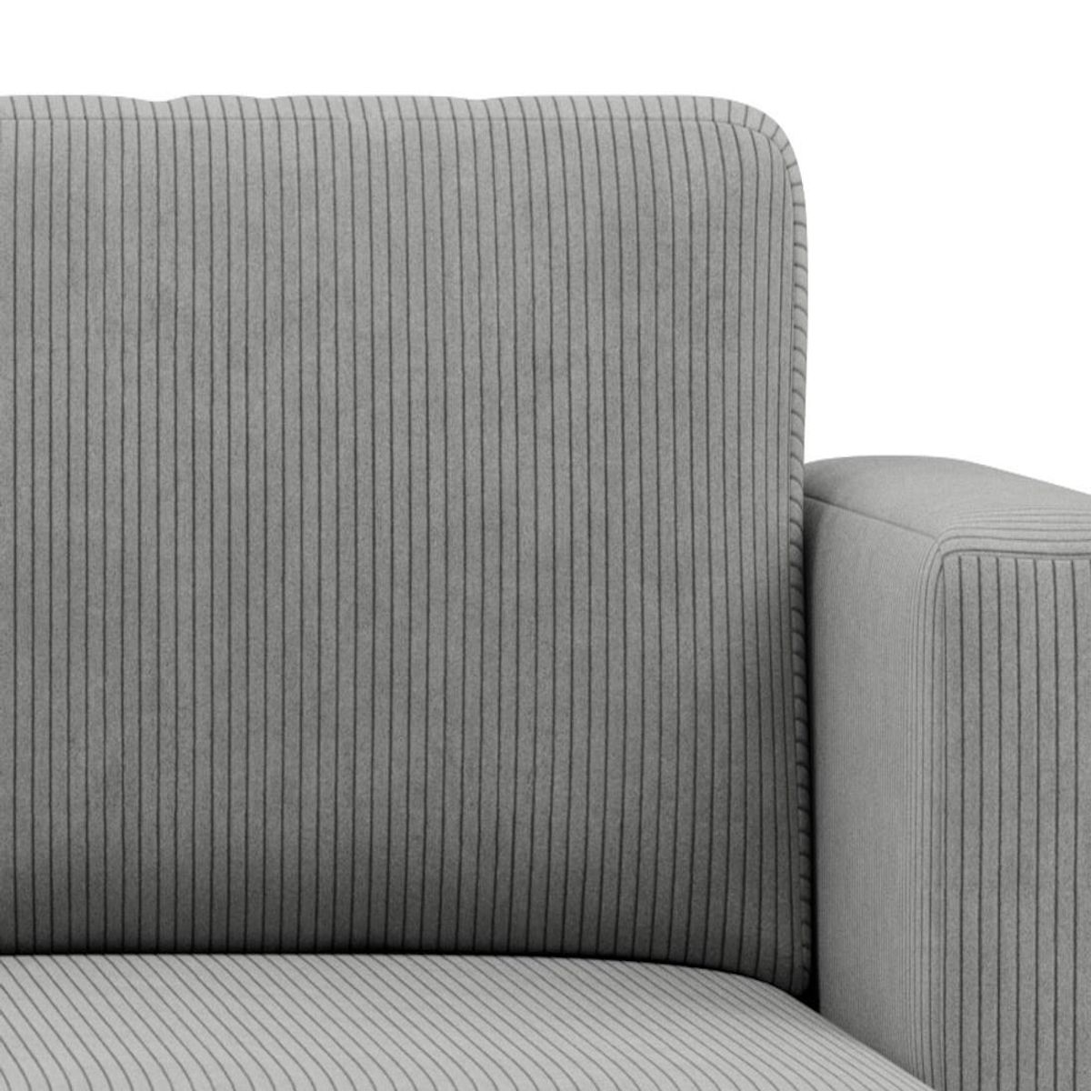 BEST MOBILIER Canopy - canapé d'angle réversible 4 places convertible avec coffre en velours côtelé