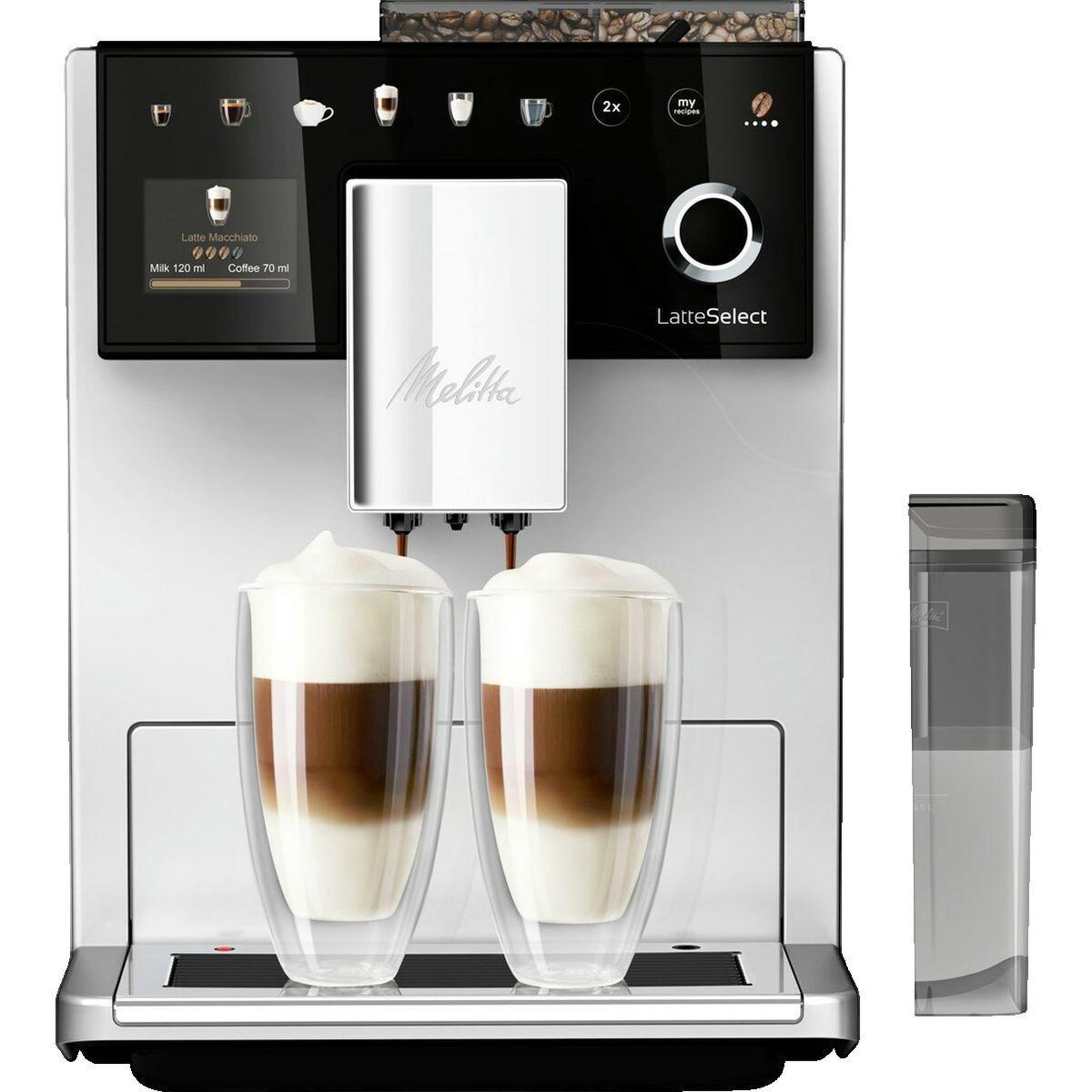 Melitta Cafetière Melitta F630-212 Superautomatique avec Broyeur intégré