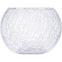 Voir la diapositive 2 : ATMOSPHERA Vase Boule en Verre  Craquelé  20cm Transparent