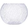 Voir la diapositive 2 : ATMOSPHERA Vase Boule en Verre  Craquelé  20cm Transparent