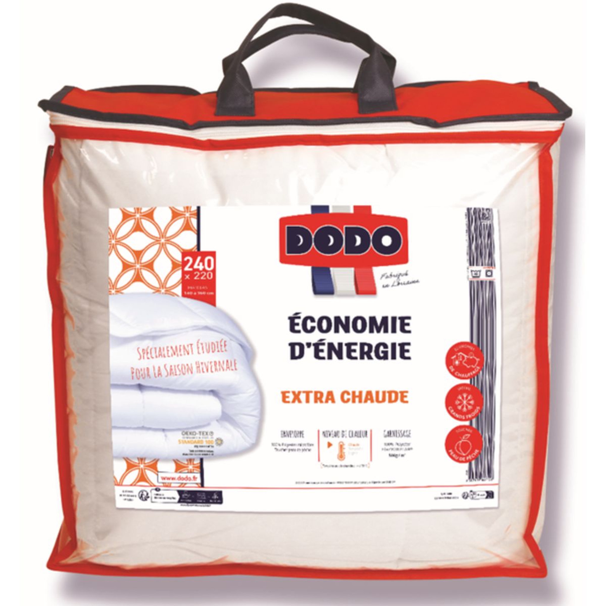Voir la diapositive 1 : DODO Couette extra chaude en polyester 500 g/m² ÉCONOMIE D'ÉNERGIE