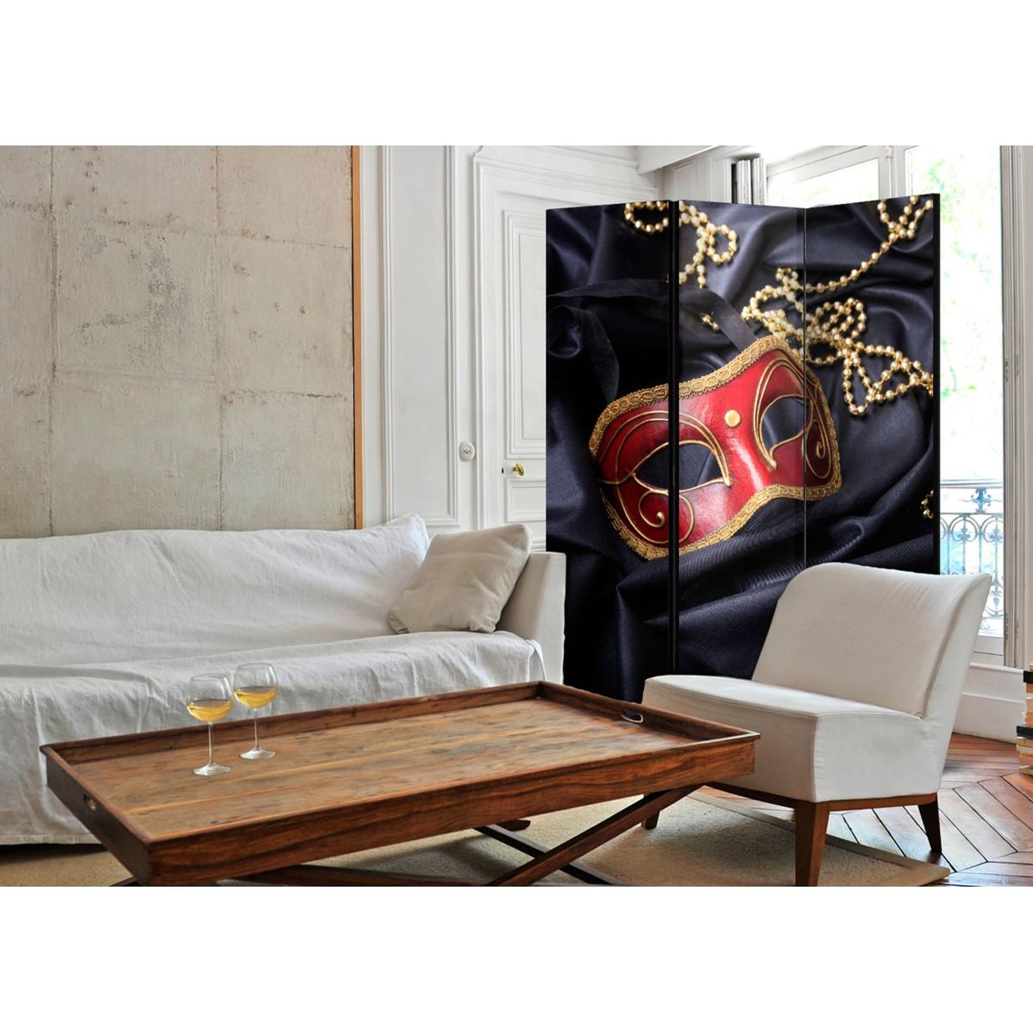 Voir la diapositive 2 : Paris Prix Paravent 3 volets  carnival  135x172cm